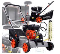 Rasaerba A Benzina Aeratore 4,8kW Soffiatore Per Prato 38cm Cesto Di Raccolta