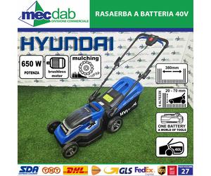 Rasaerba a Portatile 650W 5 Altezze Regolabili Raccoglitore 40L Taglio Mulching