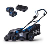 Rasaerba bc-mp380-x 38cm 2 batterie 4.0Ah e doppiocaricabatterie ixes Scheppach