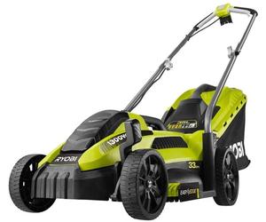 Rasaerba Elettrico RYOBI RLM13E33S 1300W, Taglio 33cm, Tagliaerba con Sacco e Ki