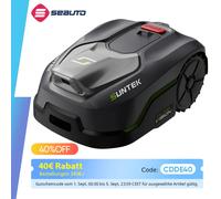Rasaerba robotico SUNTEK Max 600 m2, senza confine e telecamera AI Vision, evitamento preciso degli ostacoli, pendenza di taglio fino a 35% Black