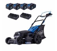 Rasaerba Semovente Batteria 40V Taglio 47cm Scheppach set xl2x2 bc-mp470-x