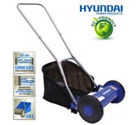 Rasaerba/Tagliaerba manuale a spinta in acciaio Hyundai - 65480