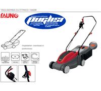 RASAERBA TOSAERBA TAGLIAERBA ELETTRICO 1300 WATT LAMA 32, 3 REG. DI TAGLIO, VASC