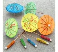 Rasakraft - Bastoncini da cocktail a ombrello, colori misti, piccoli, 40 pezzi