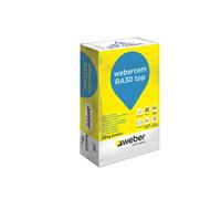 Rasante universale idrofugato e fibrato Weber Cem RA30 Top bianco 25kg