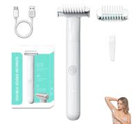 Rasatore Elettrico Impermeabile A Doppia Lama Per Il Corpo, Rifinitore Per Zona Bikini Da Donna, Rasatore Per Barba Del Corpo Da Uomo, Rasatori Ricaricabili Per Il Corp-o (1 set)