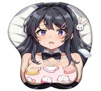 Rascal Does Not Dream of Bunny Girl Senpai Sakurajima Mai Anime, tappetino in silicone antiscivolo con supporto per polso 3D, cuscino ergonomico in gel per comfort e sollievo dal dolore (6)