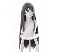 Rascal Does Not Dream Of Bunny Girl Senpai Sakurajima Mai Parrucca Capelli Lisci Lunghi 80 Cm Capelli Sintetici Grigio Parrucca Cosplay Anime Sakurajima Mai