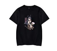 Rascal Does Not Dream of Bunny Girl Senpai T-Shirt Estiva Unisex Moda Casual T-Shirt Allentata Confortevole Top in Cotone New Cosplay T-Shirt con Stampa Anime