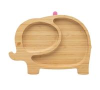 RASCALS Piatto Bamboo Elefante Eco, Gioventù Unisex, Rosa, Taglia Unica