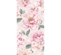 Rasch Carta da parati 201345 - Carta da parati rosa con fiori in rosa, 10,05 m x 0,53 m (lunghezza x larghezza)
