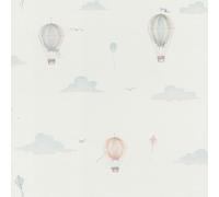 Rasch Carta da parati 302622 - Carta da parati in tessuto non tessuto con palloncini e draghi piccoli, collezione Kids World
