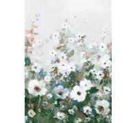 Rasch Carta da parati 360868 - Carta da parati fotografica su tessuto non tessuto con prato floreale in verde, blu e rosso della collezione Magicwalls - 3,00 m x 2,12 m (lunghezza x larghezza)