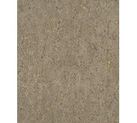 Rasch Carta da parati 538342 - Carta da parati in tessuto non tessuto dorato con effetto sughero, design industriale della collezione Curiosity, 10,05 m x 0,53 m (lunghezza x larghezza)