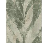 Rasch Concrete 520057 - Carta da parati in tessuto non tessuto, 10,05 m x 0,53 m, colore: Verde