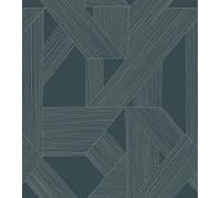 Rasch Schöner Wohnen Collection 366808 - Carta da parati fotografica XXL Lines con motivo geometrico, 3 m x 2,65 m, colore: Blu