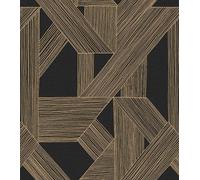 Rasch Schöner Wohnen Collection 366815 - Carta da parati fotografica XXL Lines con motivo geometrico in nero, 3 m x 2,65 m