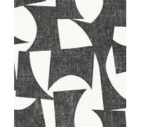 Rasch Schöner Wohnen Collection Abstract 366747 - Carta da parati fotografica in bianco e nero, 3 m x 2,65 m