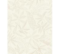 Rasch Schöner Wohnen Collection Leafage 600568 - Carta da parati in tessuto non tessuto, 10,05 m x 0,53 m, colore: Bianco