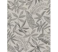 Rasch Schöner Wohnen Collection Leafage 600575 - Carta da parati in tessuto non tessuto, 10,05 m x 0,53 m, colore: Antracite