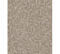 Rasch Tapete 315035 - Carta da parati in tessuto non tessuto, motivo foglie, collezione Factory V, colore: Grigio talpa
