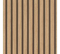 Rasch Tapete 499322 - Carta da parati in tessuto non tessuto con effetto legno, pannelli 3D dal look moderno Skandi, parete a lamelle della collezione Factory V