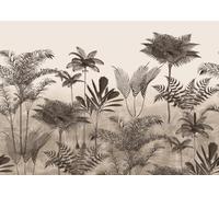 Rasch Tapete 556254 - Carta da parati fotografica su tessuto non tessuto con palme in beige, grigio e marrone, collezione Lirico, 3,00 m x 4,24 m (lunghezza x larghezza)