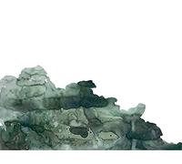 Rasch Tapeten 100495 100495 - Carta da parati fotografica effetto acquerello, 2,80 x 3,72 m, colore: Verde