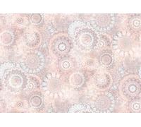 Rasch Wallpaper 362978 - Carta da parati fotografica su tessuto non tessuto con cerchi floreali in rosa, azzurro e crema della collezione Magicwalls - 3,00 m x 4,24 m (lunghezza x larghezza)