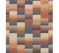 Rasch Wallpaper 363876 - Carta da parati fotografica su tessuto non tessuto con angoli arrotondati e bordi in blu, arancione e beige della collezione Magicwalls, 3,00 m x 2,65 m (lunghezza x