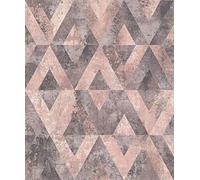Rasch Yucatan 535532 - Carta da parati in tessuto non tessuto, 10,05 m x 0,53 m, colore: Rosa