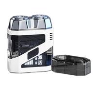 Rasche elettriche per uomini, rasoio elettrico per uomini,Display Baffi di baffi - Rasoio a doppia testa lavabile, strumento di rasatura ricaricabile per pelle liscia