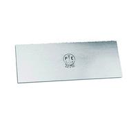 Raschiatore Per Intonaco In Acciaio Temperato Lucido. Dentato A Sega. Spessore Lama 0,7 Mm.