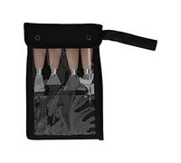 Raschietti per spatola in acciaio inossidabile Set da 4 pezzi Spatola di riempimento per impacco Strumenti per la riparazione delle pareti Intonacatura Vernice Lavorazione del legno con imitazione del