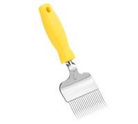 Zerodis Raschietto Alveari in Acciaio Inox - Strumento per Apicoltura, Attrezzatura per Pulizia Telaini, Coltello Raschia Cera e Polline, Accessorio per Hive Tool per Apicoltori