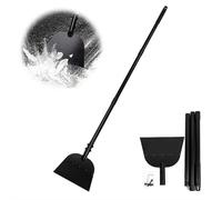 Raschietto da giardino resistente, pala da neve regolabile da 134,6 cm per vialetto, strumento tritaghiaccio in acciaio ad alto tenore di carbonio, pala multifunzionale per la pulizia del giardino e