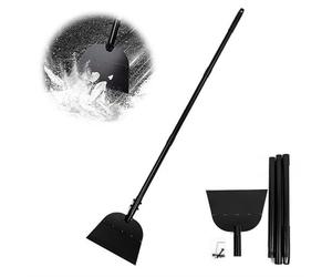 Raschietto da giardino resistente, pala da neve regolabile da 134,6 cm per vialetto, strumento tritaghiaccio in acciaio ad alto tenore di carbonio, pala multifunzionale per la pulizia del giardino e