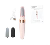 Raschietto Elettrico per Piedi, Rimuovicali Ricaricabile Senza Cavo, Kit Pedicure per Rimuovere Pelle Secca/Morte, Utensile Cura Piedi (Rosa)