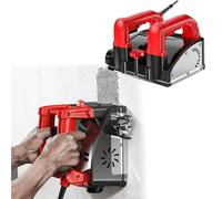 Raschietto elettrico per pittura murale da 1200 W, pala per piallatrice per pareti portatile con doppi manici, per piallatura ad alta velocità, profondità di taglio regolabile da 1 a 4 mm