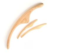 Raschietto for bastoncini raschianti in legno naturale professionale for bruciagrassi Spalla posteriore Collo Vita Gamba Massaggio corporeo Terapia Strumento dimagrante 1 set (Color : 3Pcs-Set Massag