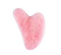 Raschietto for guazzo in giada di pietra naturale Strumenti Gua Sha for il viso al quarzo rosa Massaggiatore for il collo for il sollevamento del viso Bellezza Salute, decorazione della stanza (Color