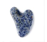 Raschietto for guazzo in pietra di giada al quarzo rosa Strumenti Gua Sha for il viso Massaggiatore for il collo for il lifting del viso Rimozione delle rughe Bellezza (Color : Blue)