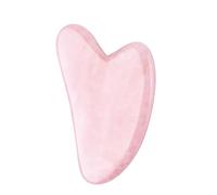 Raschietto for guazzo in pietra di giada al quarzo rosa Strumenti Gua Sha for il viso Massaggiatore for il collo for il lifting del viso Rimozione delle rughe Bellezza (Color : Pink)