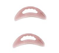 Raschietto for il collo rosa, massaggiatore for raschiare il viso in cera d'api, in resina naturale, for massaggiare il viso delle gambe for il sollievo dal collo. bastoncino da massaggio(2pcs)