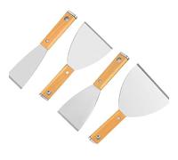 Raschietto for pittura su carta da parati 4 pezzi 2" 3" 4" 5" Set di coltelli for mastice in acciaio inossidabile Coltello for giunti for cartongesso con estremità a martello, set di strumenti for pit