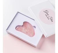 Raschietto Gua Sha Massaggio Per Viso Pietra Guazzo Naturale Strumenti Per Massaggio GuaSha Strumento Per Massaggiatore Facciale In Giada Per Il Corpo 1 Set,Set Rosa