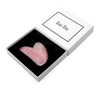 Raschietto In Pietra Di Giada Naturale Gua Sha Strumenti Di Massaggio Per Il Meridiano Del Corpo Scraping Face Lifting Dimagrante Pelle Detox Bellezza,Rosa Gua Sha-Box-1
