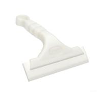Raschietto in silicone con manico in plastica per la pulizia dei vetri dell'auto e la rimozione della pellicola, progettato per l'uso su vetri automobilistici su vari tipi di veicoli (bianco)