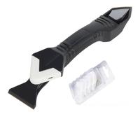 Raschietto in silicone per rimuovere la colla, coltello angolare, spatola per fessure di bellezza, kit 5 in 1 multifunzione per sigillatura a cono (colore: plastica)